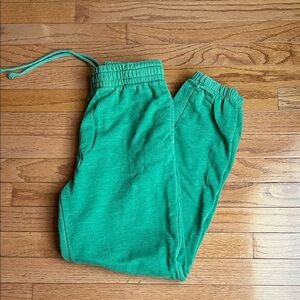 Garage Vibrant Green women’s Joggers size small 💚